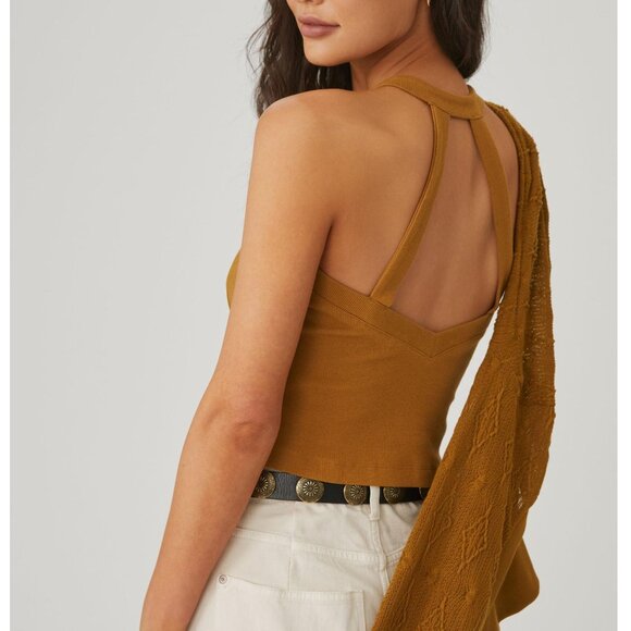 Anthropologie Knit 2-Piece Sweater & Tank Set Brown XL - Picture 5 of 11